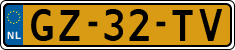 License plate of the Netherlands, Cars