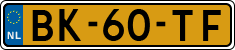 License plate of the Netherlands, Commercial Vehicles (1951-1994 system)