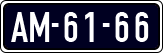 License plate of the Netherlands, Imported oldtimers (cars)