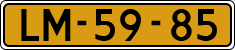 License plate of the Netherlands, Military