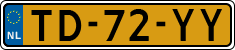 License plate of the Netherlands, Cars
