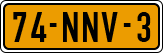 License plate of the Netherlands, Cars