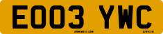 License plate of the United Kingdom, 2001 year system