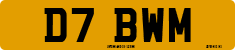 License plate of the United Kingdom, 1983 year system