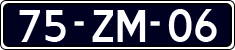 License plate of the Netherlands, Cars