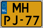 License plate of the Netherlands, Motorcycles