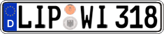 German license plate, Regular plates