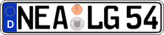 German license plate, Regular plates
