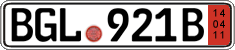 German license plate, Export transit plates