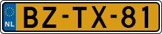 License plate of the Netherlands, Heavy Commercial Vehicles (1994 system)