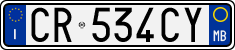 License plate of Italy, Cars (1994 year series)