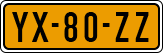License plate of the Netherlands, Cars