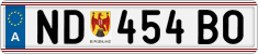 License plate of Austria, Regular plates