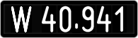 License plate of Austria, 1947 year system