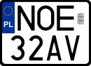 License plates of Poland, Regular car plates