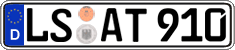 German license plate, Regular plates