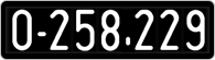 License plate of Austria, 1947 year system