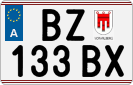 License plate of Austria, Regular plates