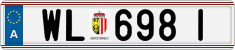 License plate of Austria, Regular plates