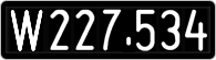 License plate of Austria, 1947 year system