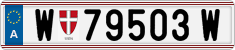 License plate of Austria, Regular plates