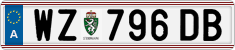 License plate of Austria, Regular plates