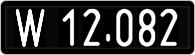 License plate of Austria, 1947 year system