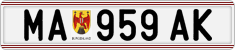 License plate of Austria, Regular plates