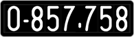 License plate of Austria, 1947 year system