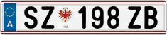 License plate of Austria, Regular plates