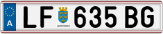 License plate of Austria, Regular plates