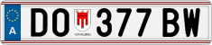 License plate of Austria, Regular plates