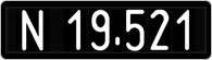 License plate of Austria, 1947 year system