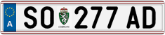 License plate of Austria, Regular plates