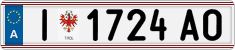 License plate of Austria, Regular plates