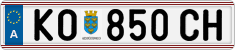 License plate of Austria, Regular plates