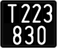 License plate of Austria, 1947 year system