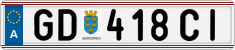 License plate of Austria, Regular plates