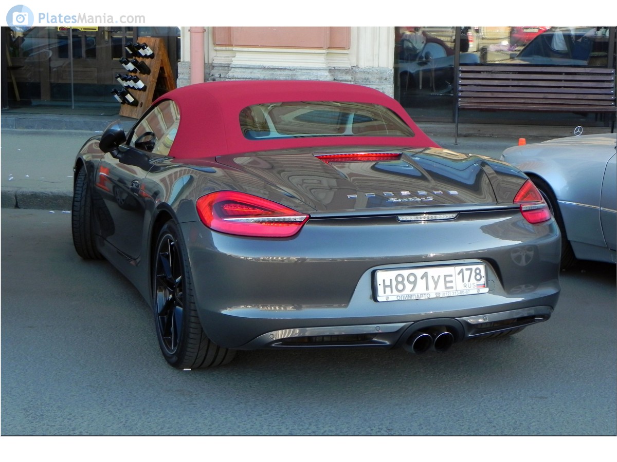 н 891 уе 178, Porsche Boxster 3rd gen (981), 2012–2017