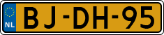 License plate of the Netherlands, Heavy Commercial Vehicles (1994 system)