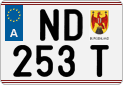 License plate of Austria, Regular plates