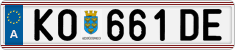 License plate of Austria, Regular plates