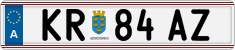 License plate of Austria, Regular plates