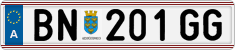 License plate of Austria, Regular plates