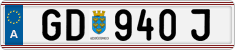 License plate of Austria, Regular plates