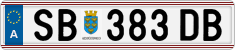License plate of Austria, Regular plates
