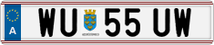 License plate of Austria, Regular plates
