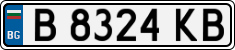 License plate of Bulgaria, Cars
