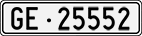 License plate of Switzerland, Cars