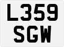 License plate of the United Kingdom, 1983 year system